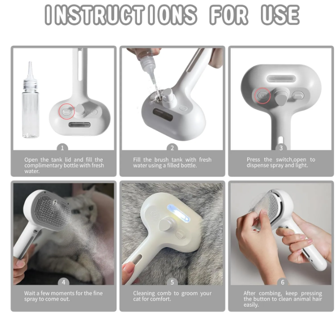 Effortless Grooming with the Ultimate Pet Hair Spray Brush