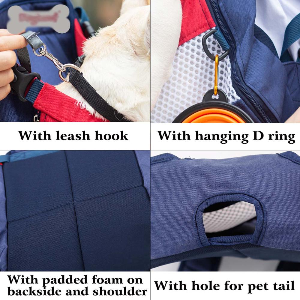 Mesh Pet Carrier Backpack with Striped and Solid Color Options