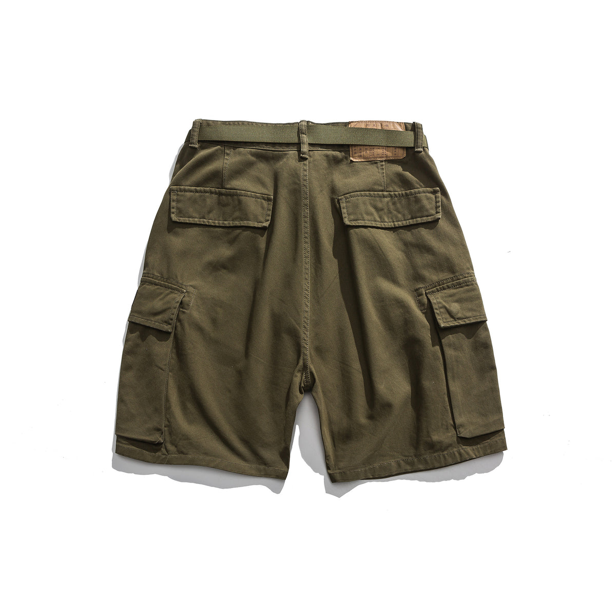 Multi-Pocket Cargo Shorts in Khaki or Army Green