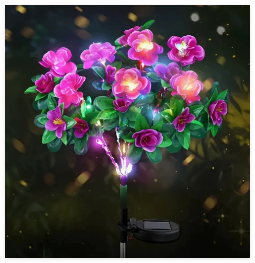 Solar Flower Garden Stake Light