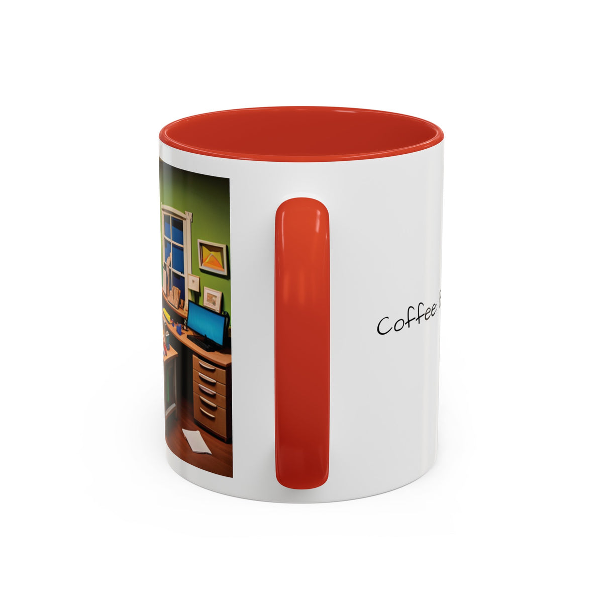 “Coffee: Because Adulting is Hard"  Accent Coffee Mug (11, 15oz) - OLM Store
