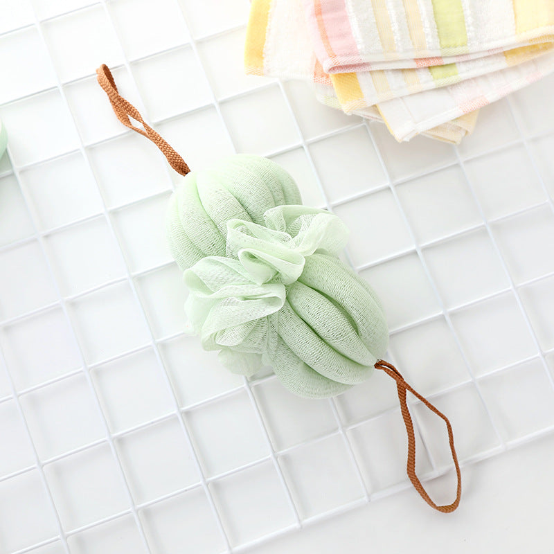 Mesh Bath Scrubber with Loop Handles