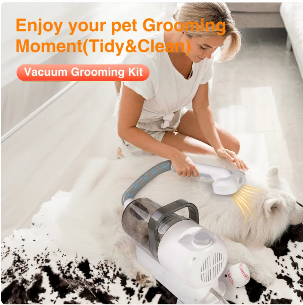 Pet Grooming Vacuum – White