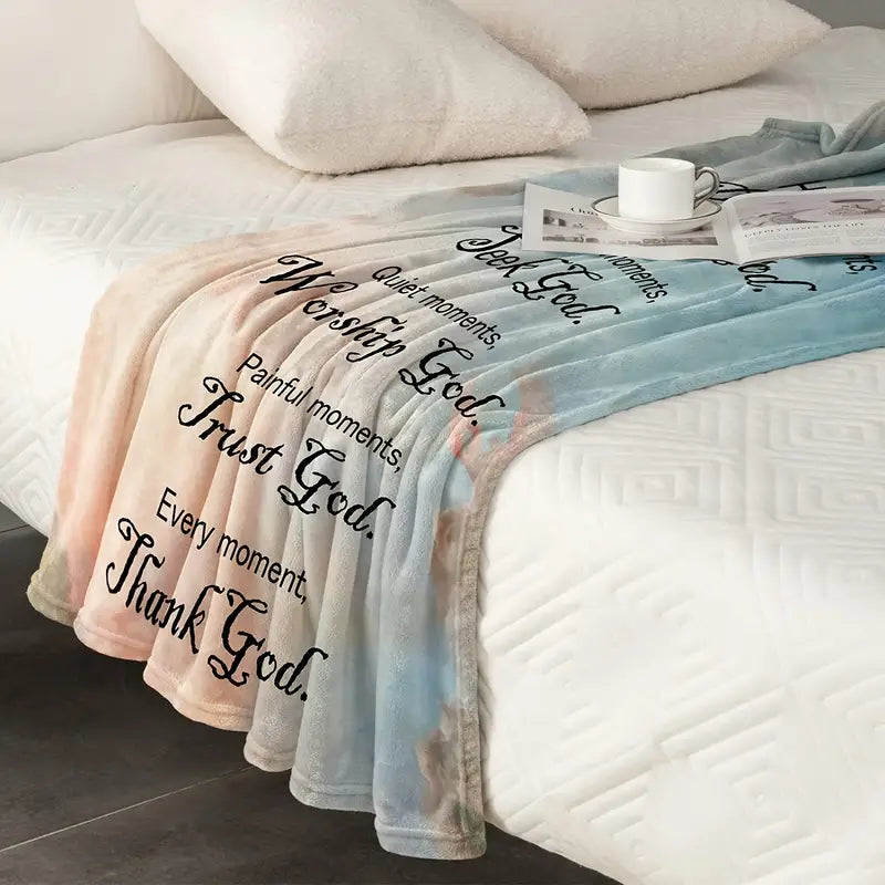 Bible Verse Blanket with Christian Inspiration in Three Sizes