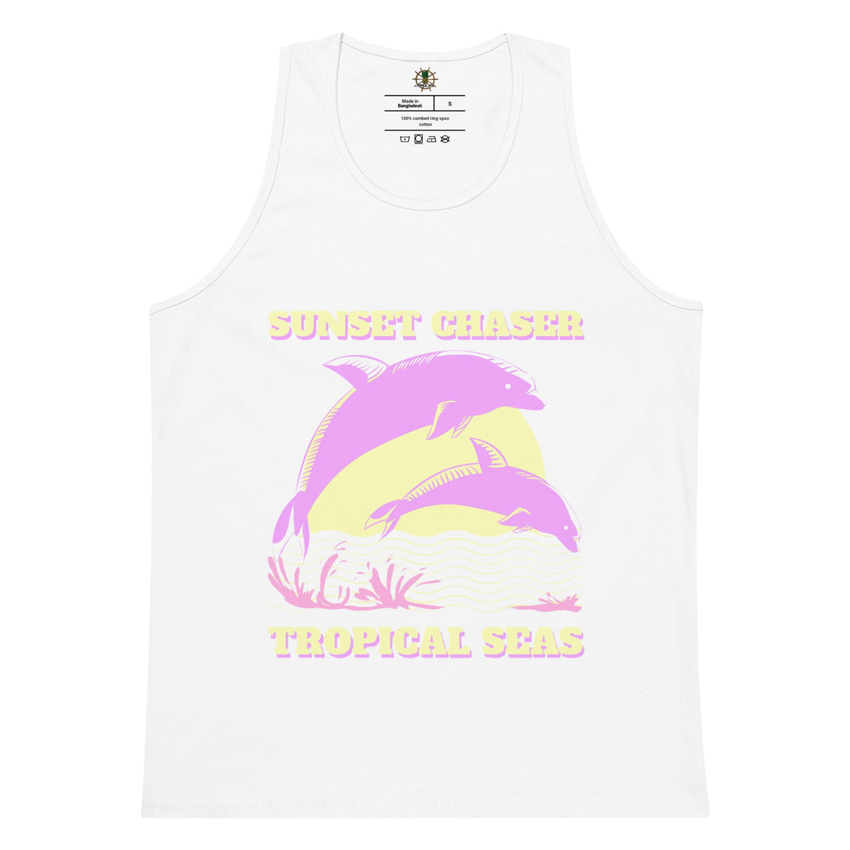 Men’s Sunset Chaser Dolphin Graphic Tank Top