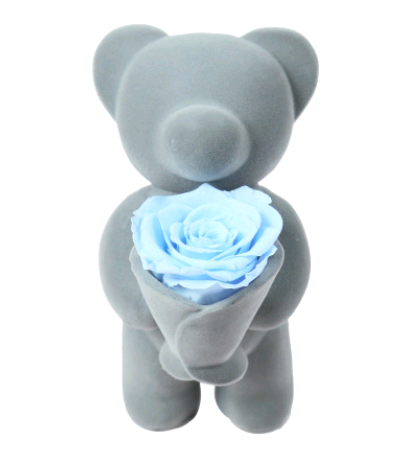 Rose Bear Gift with a Sweet Bear-and-Flower Presentation