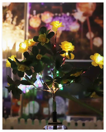 Solar Flower Garden Stake Light