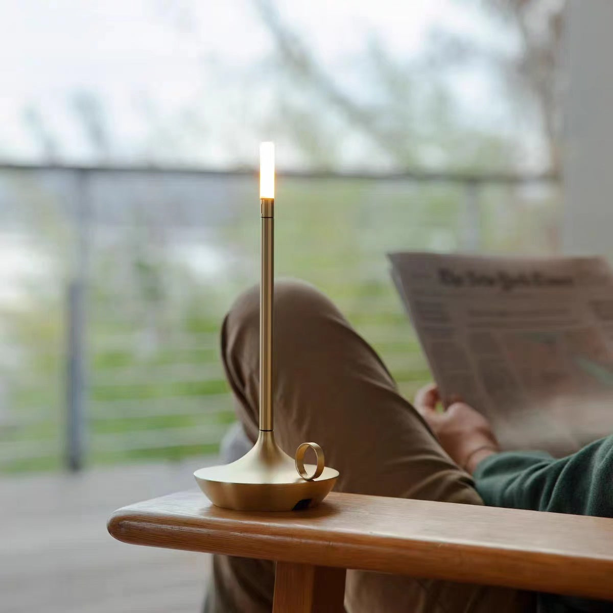 LED Candle Style Table Lamp with Five Decorative Color Options