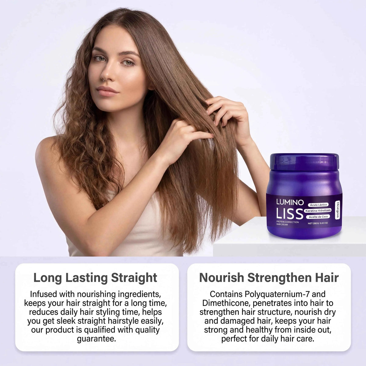 Revitalize Your Hair with HOEGOA Protein Hair Correcting Cream – Long-Lasting Smoothing Treatment