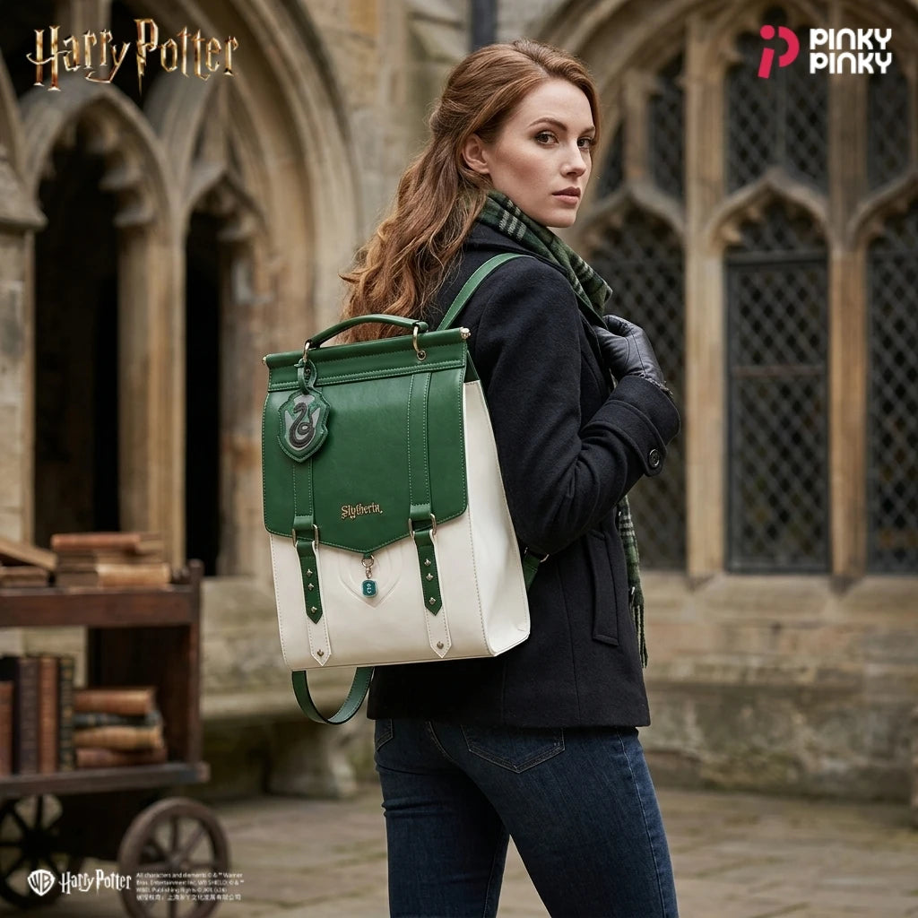 Pinky Harry Potter Backpack - Vintage Preppy Style for School and Everyday Adventures