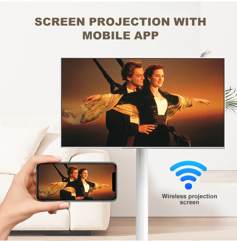 Experience Ultimate Flexibility with the 21.5 Inch Battery-Powered Smart TV