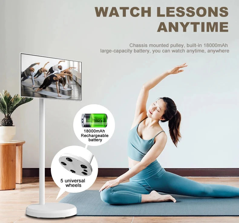 Experience Ultimate Flexibility with the 21.5 Inch Battery-Powered Smart TV