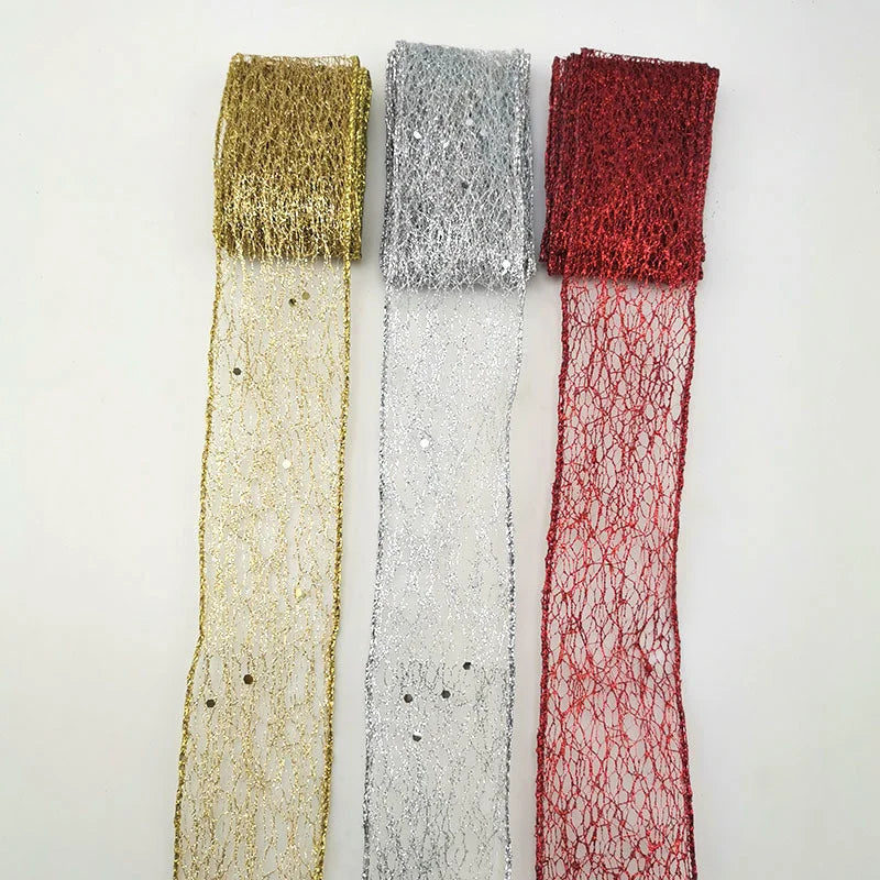 6.6 feet Hollow Out Shiny Gold Ribbon - OLM Store