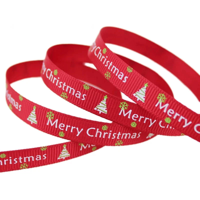 Merry Christmas Grosgrain Ribbon: Elevate Your Holiday Decor