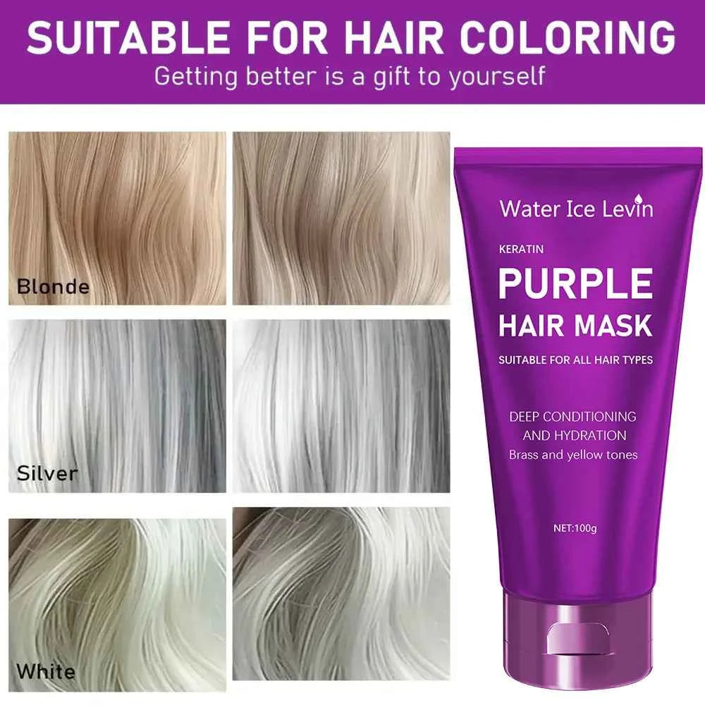 Revitalize Your Locks with Our Purple Hair Mask for Blonde Hair – Eliminate Brassiness & Hydrate
