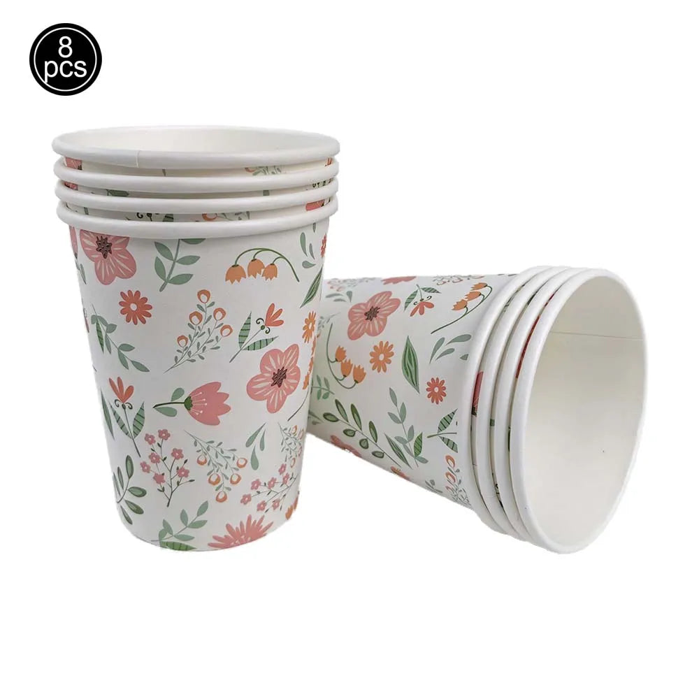 Easter Bunny Tableware Set – Adorable Disposable Plates, Cups & Napkins for Celebration Fun!