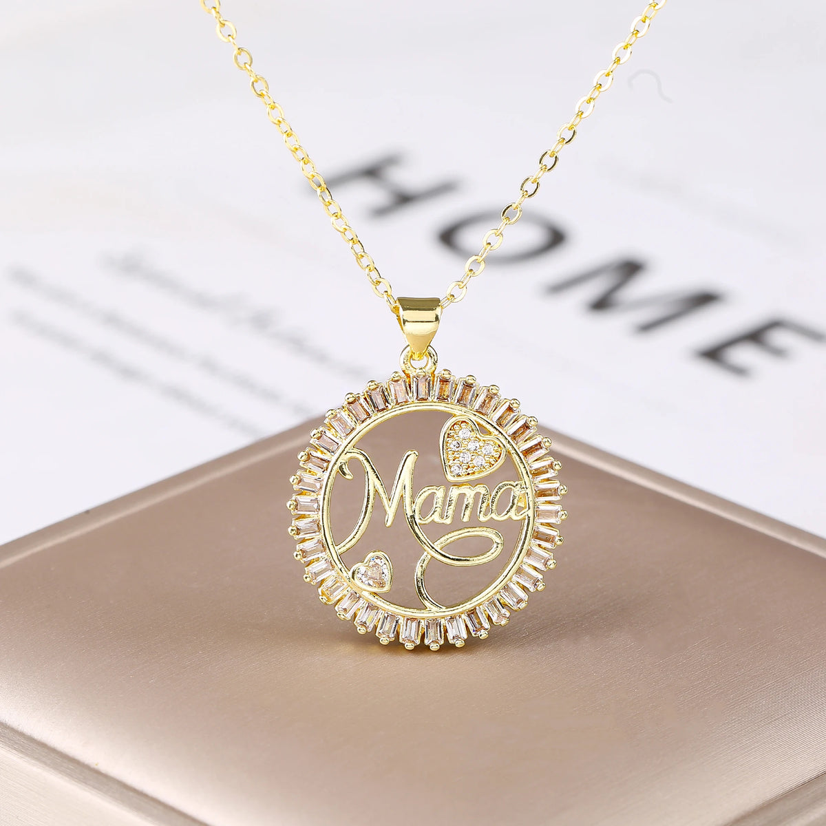 Luxury Mama and Children Necklace – Heartfelt Jewelry Gift for Moms
