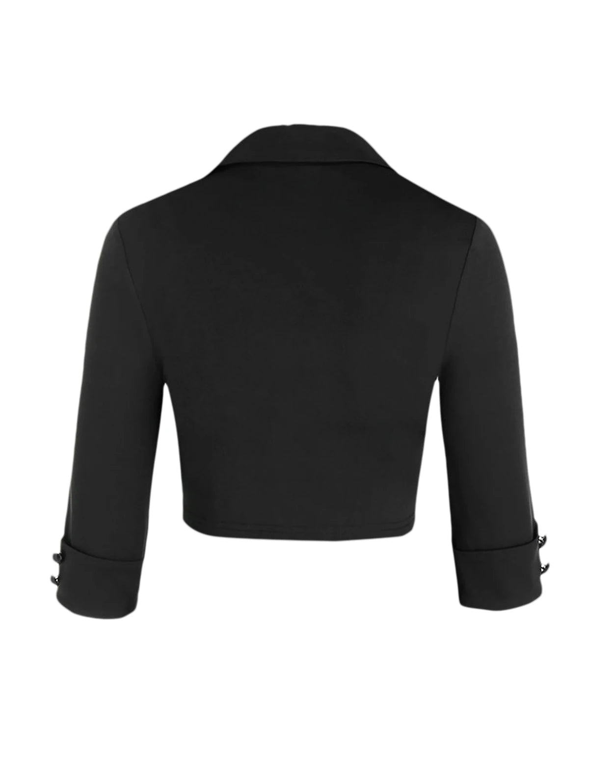 Chic Gothic Dress Outfit for Women: Open Front Jacket & Lace-Up Crisscross Dress