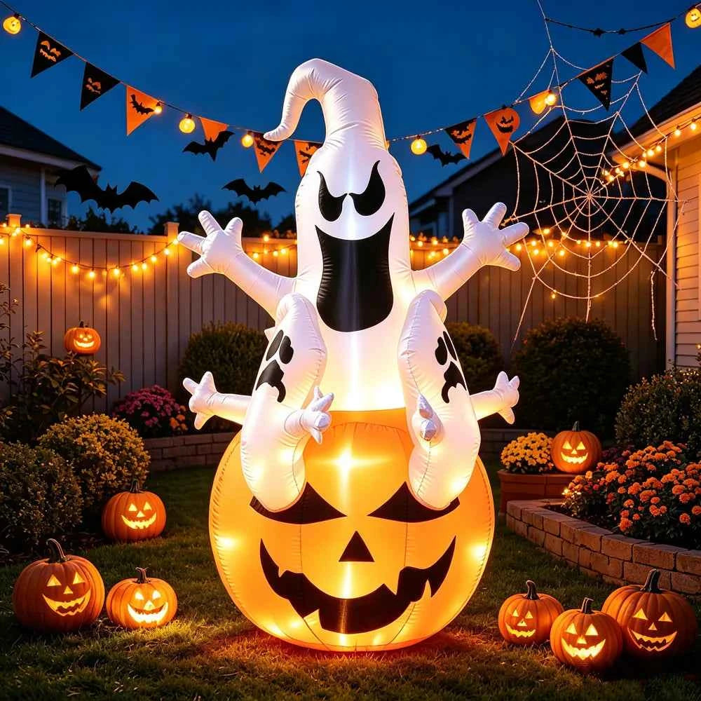 Spooky Large Halloween Inflatable Decorations: Ghosts, Pumpkins & More for your Yard