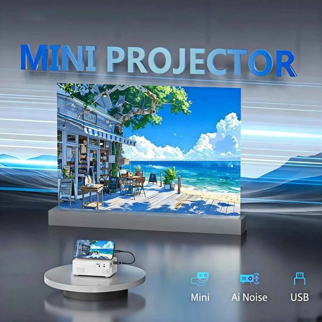 Experience Cinematic Quality Anywhere with the Portable Mini Projector