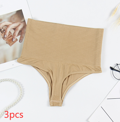 High-Rise Shapewear Briefs with Black and Apricot Selections