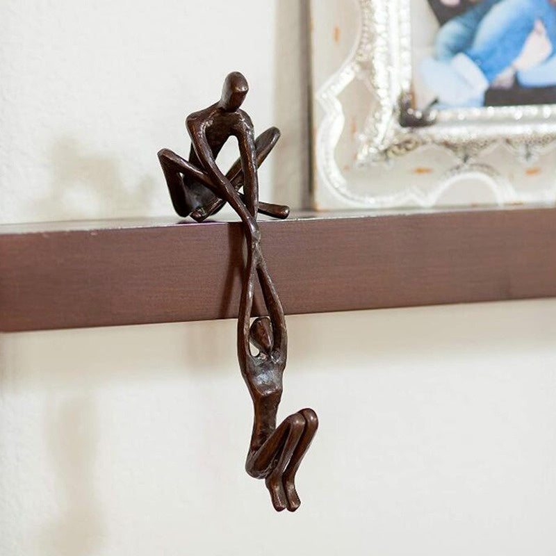 Resin Love Embrace Figurine - Celebrate Connection and Elegance