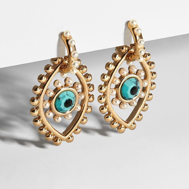 Pearl-Adorned Focal Point Earrings