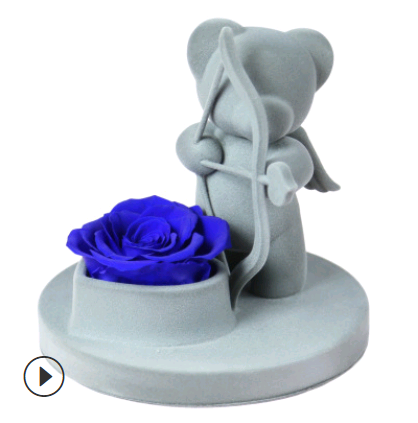 Rose Bear Gift with a Sweet Bear-and-Flower Presentation