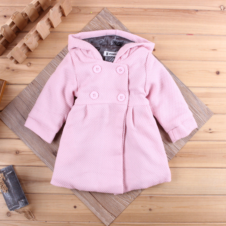 Girls' Hooded Winter Coat – Kiethleen Color Options