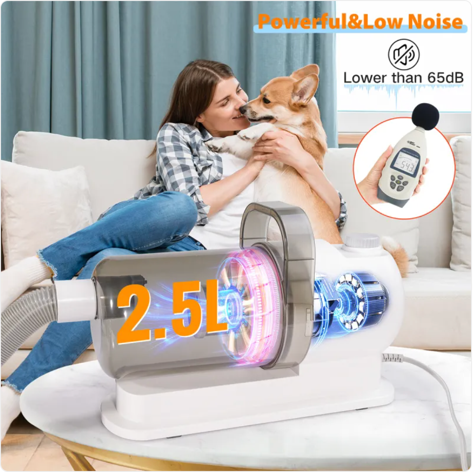 Pet Grooming Vacuum – White