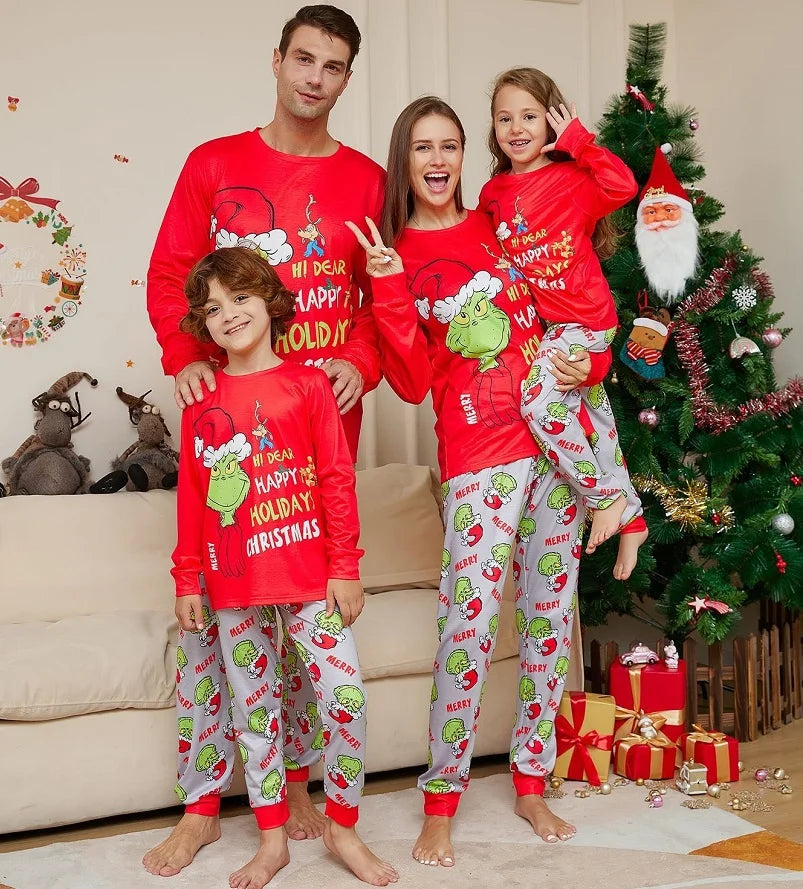 Festive Matching Family Christmas Pajamas